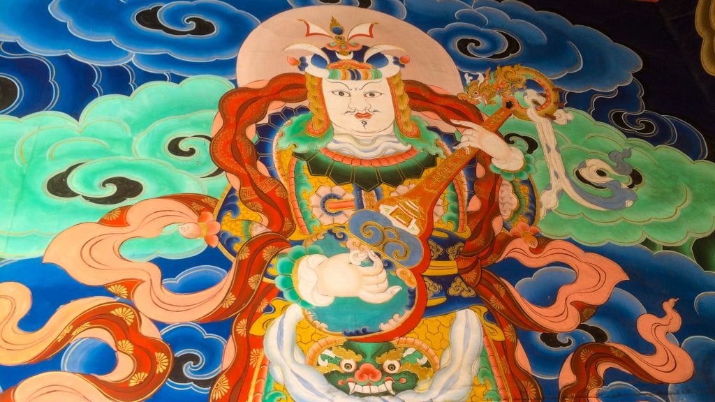 Wall Painting of Punakha Dzong is one of the most beautiful places to visit in Punakha