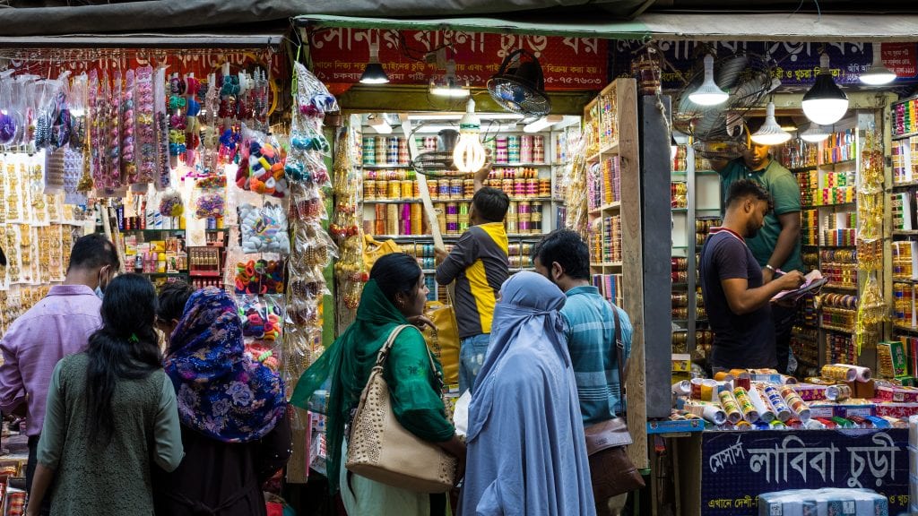 Colorful Bangle Shop in Old Dhaka