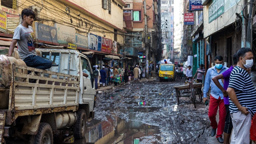 Dirty Road in Old Dhaka