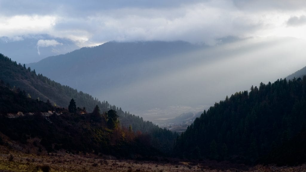 Evening in Phobjikha Valley