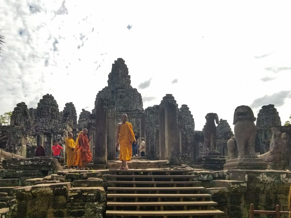 Monks in Bayon Temple