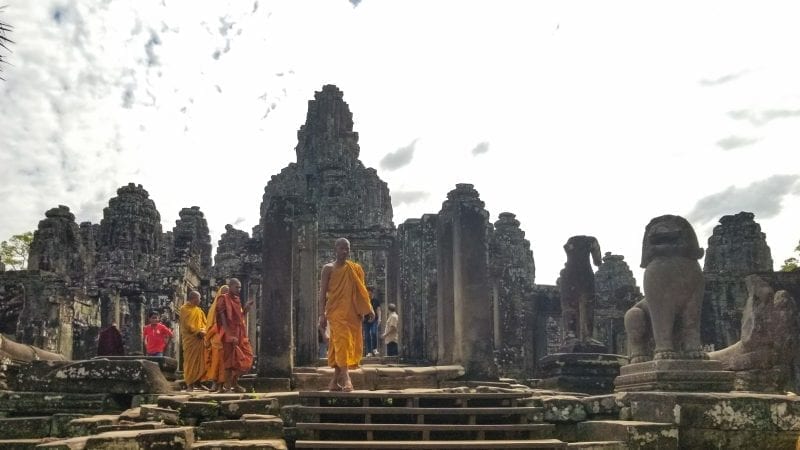 Monks in Bayon Temple