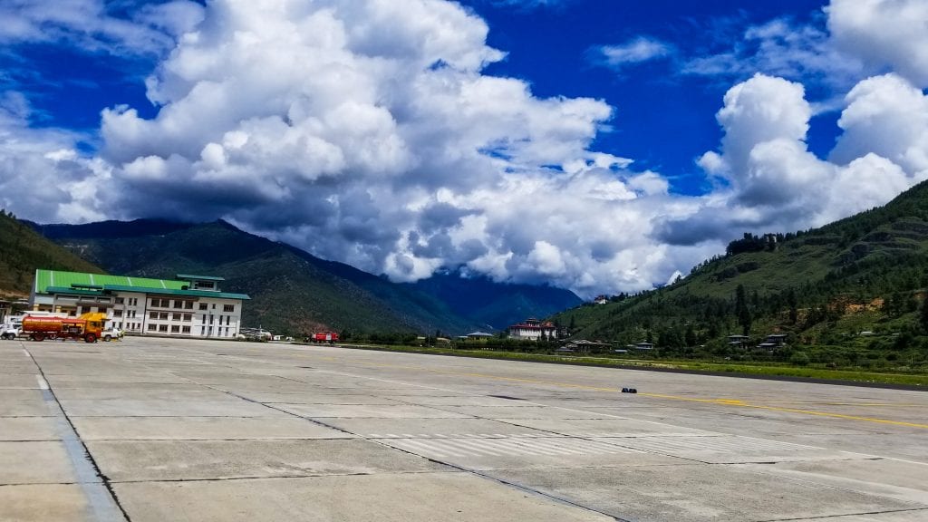 Paro Airport in Bhutan