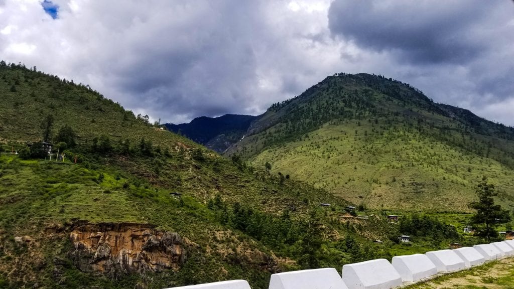 Paro Thimphu Highway in Bhutan