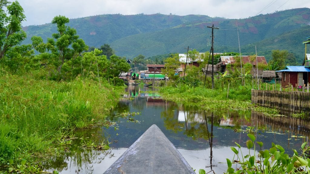 Canals in Inle Lake