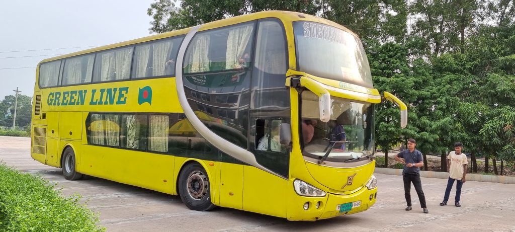 Green Line bus from Dhaka to Coxs Bazar