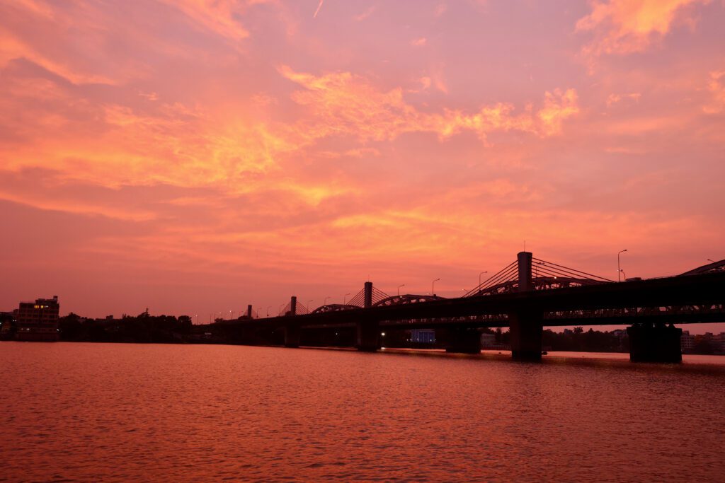 Sunset in Hooghly River