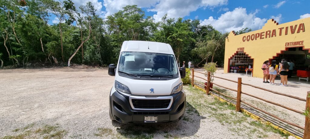 Vehicle for Chichen Itza Daytrip