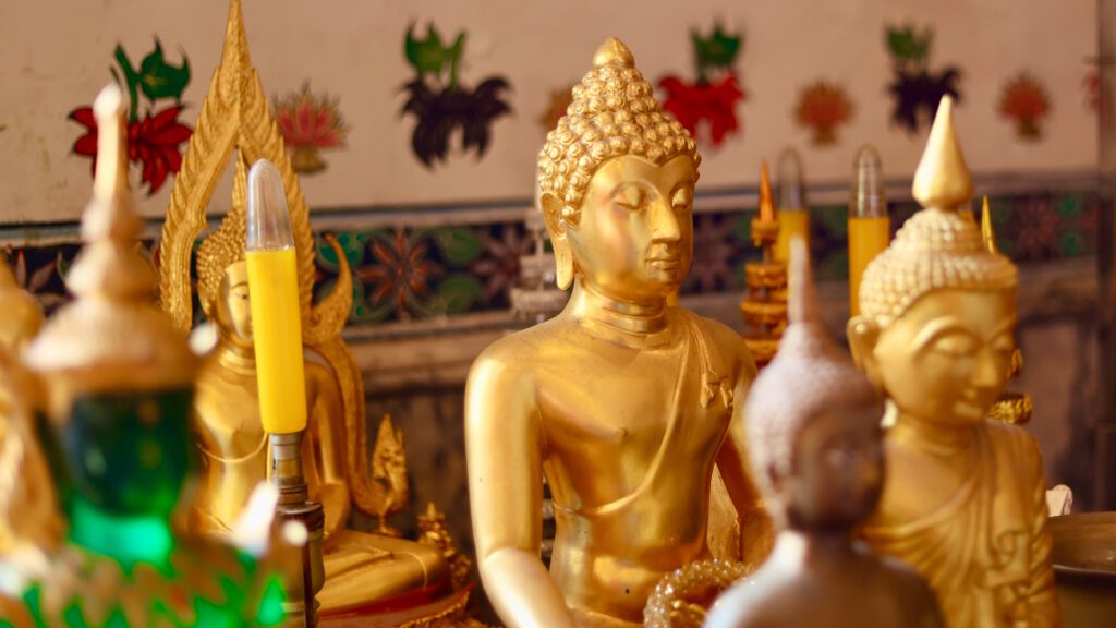 Small Buddha statue at Wat Arun Bangkok